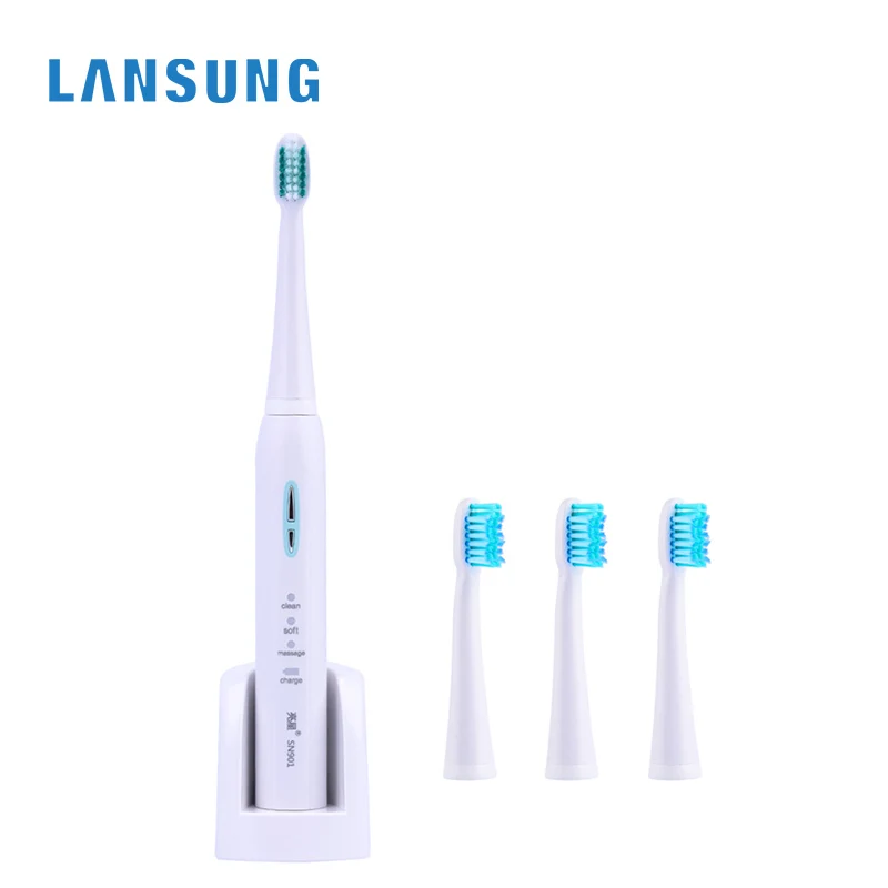 SN901 Sonic Electric Toothbrush Ultrasonic Rechargeable Teeth Brush IPX7 Waterproof Dental Care Kid Adult +3 Extra Heads P49 SN901 Sonic Electric Toothbrush Ultrasonic Rechargeable Teeth Brush IPX7 Waterproof Dental Care Kid Adult +3 Extra Heads P49