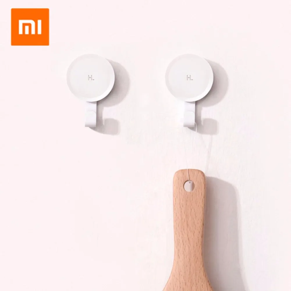 Маленькие клейкие крючки Xiaomi Mijia прочные настенные для ванной спальни кухни макс.