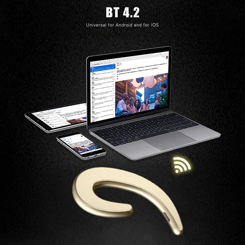 Беспроводные наушники Bluetooth ушные крючки безболезненная гарнитура Blutooth