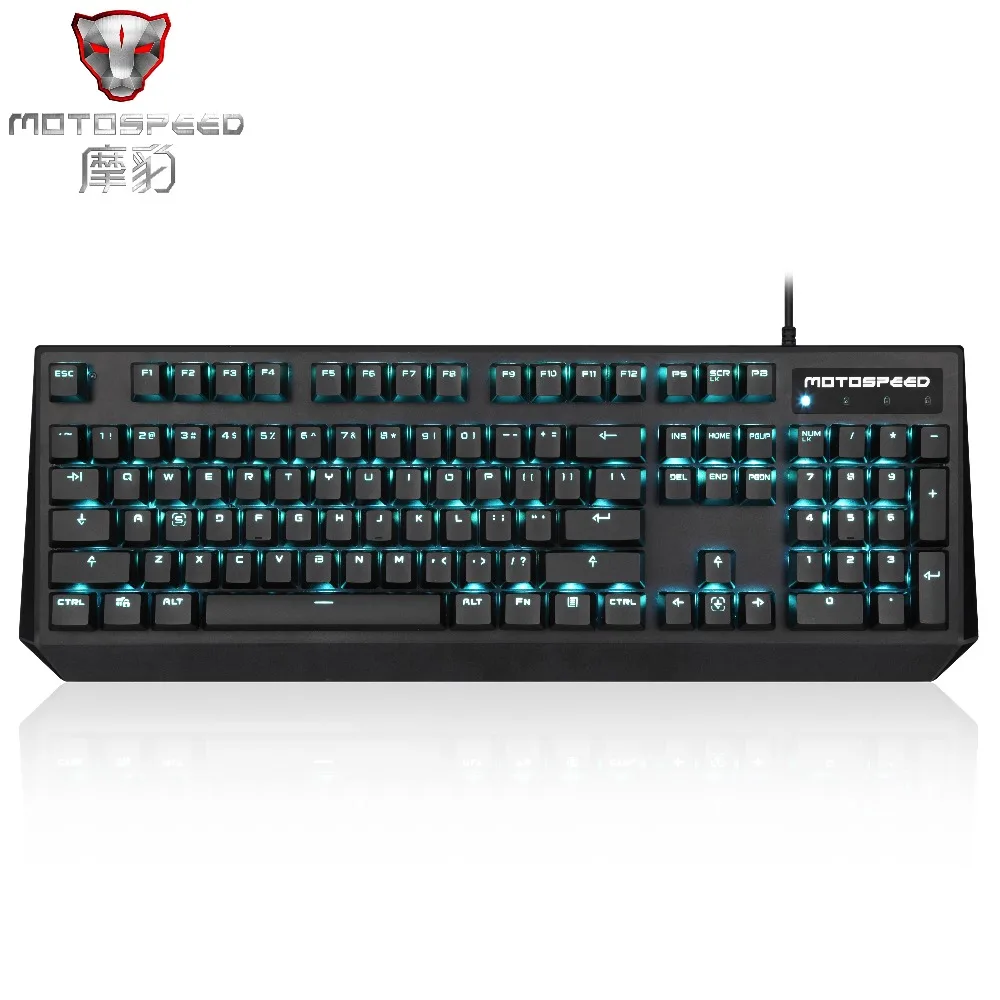 Pаспродажа Motospeed CK95 PUBG игровая механическая клавиатура красный синий переключатель кристально синяя светодиодная подсветка Русская клавиатура для FPS ...