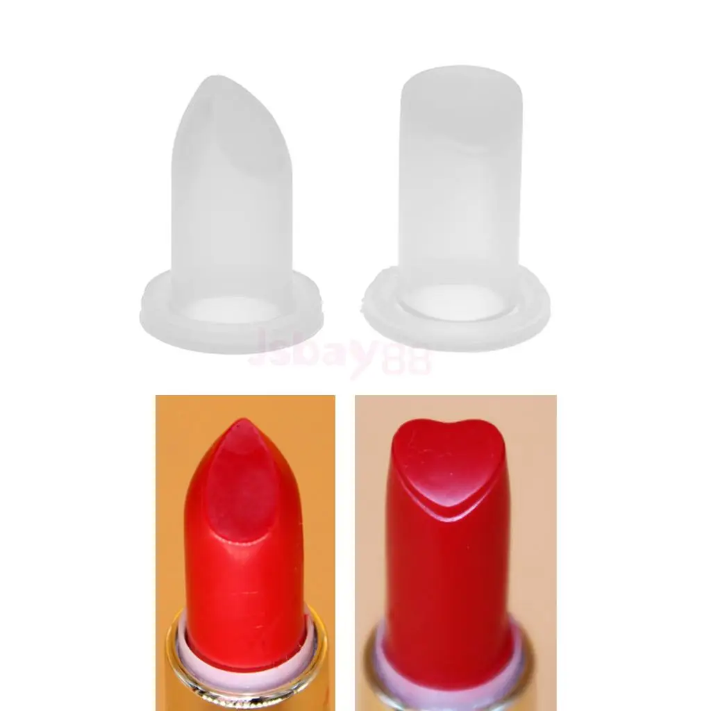 Buy 2pcs DIY Lipstick Mould Lip Balm Mold Silicone Cosmetic Tool for 12.1mm