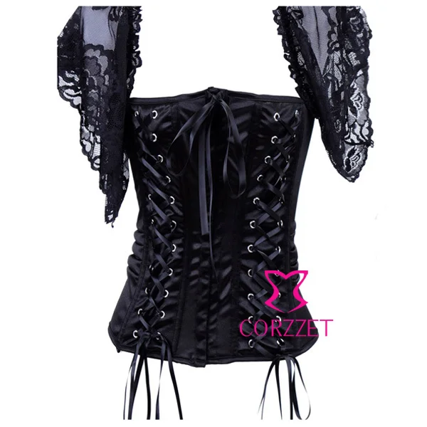 Женский кружевной корсет на бретельках с коротким рукавом|lingerie cup|corset shirtlingerie