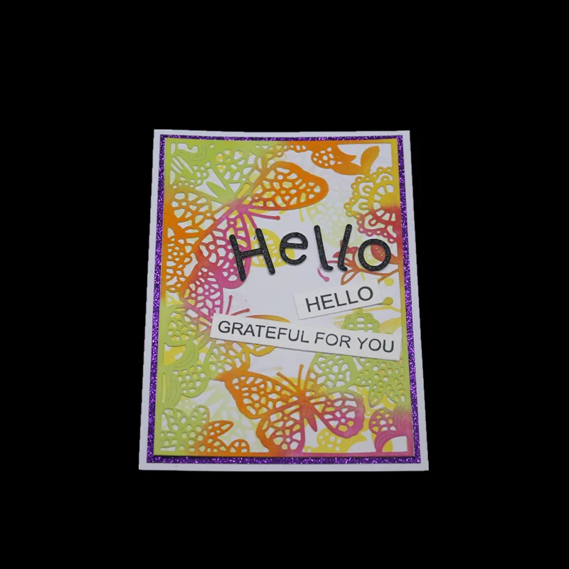 

Butterfly frame metal dies cut for DIY scrapbooking albulm photo decorative paper craft card making new embossing template tool