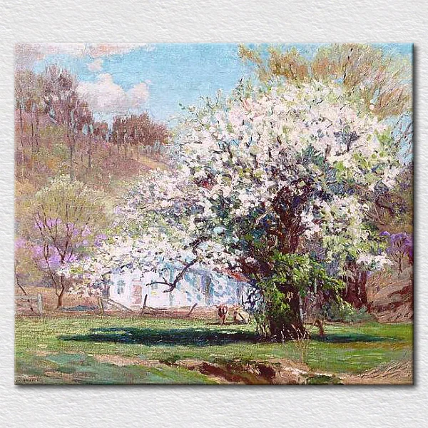 

Beautiful tree oil painting decorative canvas art for bedroom reproduction oil painting for friends gift high quality