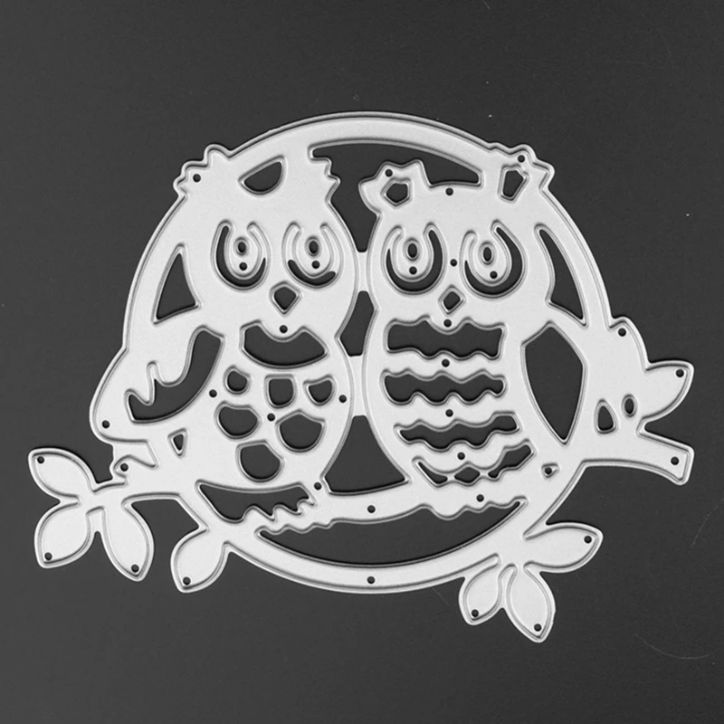 

SCD068 Owl Circle Metal Cutting Dies For Scrapbooking Stencils DIY Album Cards Decoration Embossing Folder Die Cutter Template