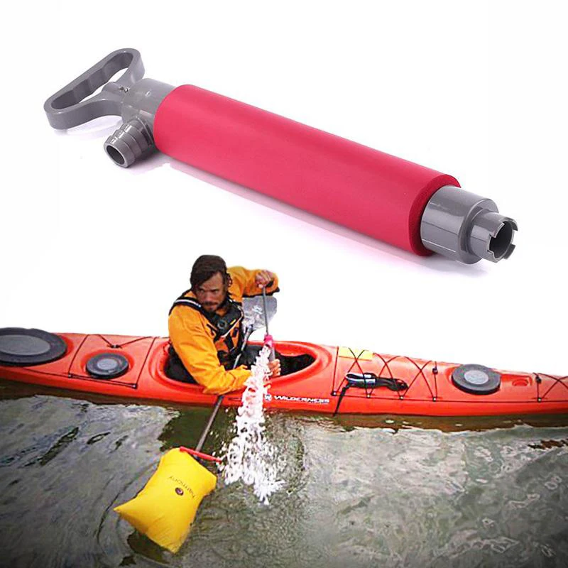 1 Pcs 400ml Plastic Rowing Boat Hand Bilge Water Suck Canoe Pump Piston Kayaking Bottom Drain Water Suction Kayak Manual Pump0.2