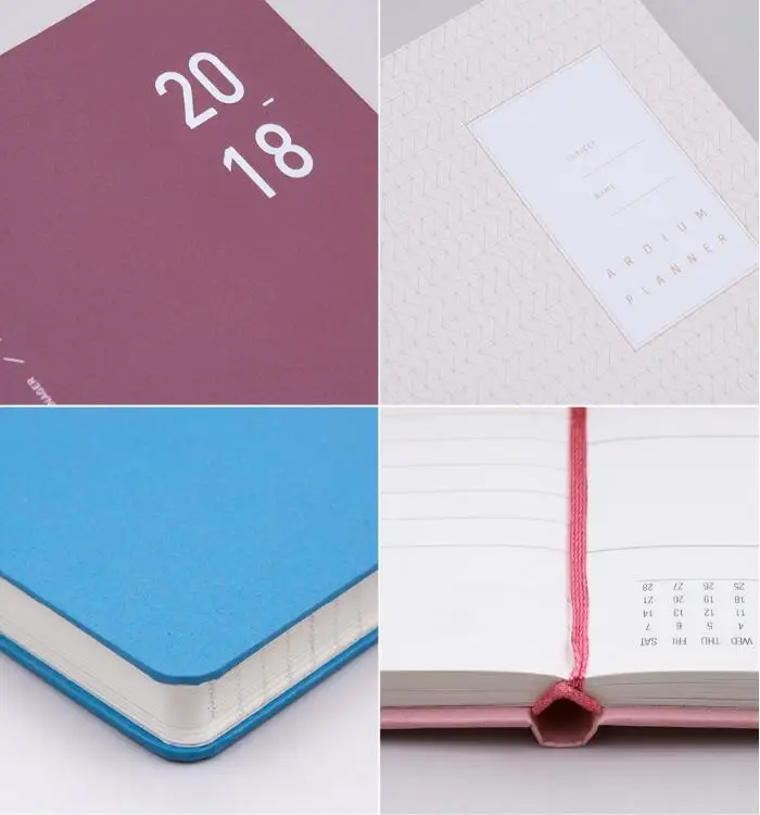 2018 pure color basic planner 135195cm monthly weekly plan 192p korean fashion diary gift in notebooks from office school supplies on aliexpresscom