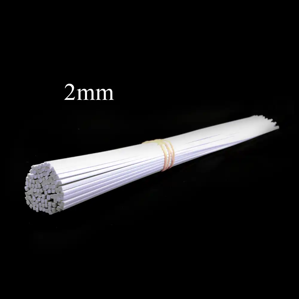 2mm×2mm×10/" ABS Plastic Square Bars Rod for Architectural Model Making DIY 10pcs