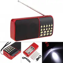 E51 портативный радио мини аудио карта динамик fm-радио с одной кнопкой освещения и точки останова памяти для дома/на открытом воздухе
