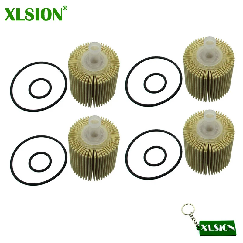 XLSION 4sets Oil Filter For Lexus IS250 IS350 GS300 GS350 GX460 04152