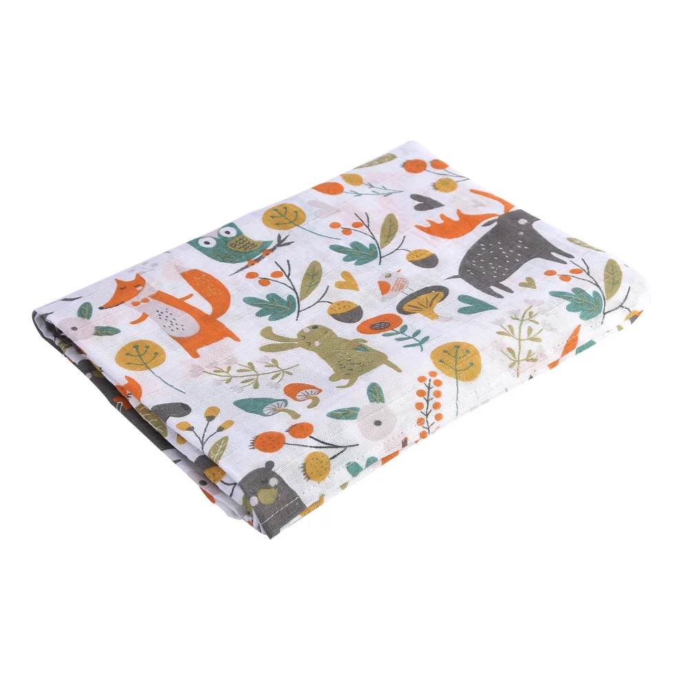 [Simfamily] 1 шт., хлопок, муслиновые одеяла для новорожденных, пеленки для новорожденных, детское газовое полотенце, мягкое Пеленальное Одеяло - Цвет: NO26