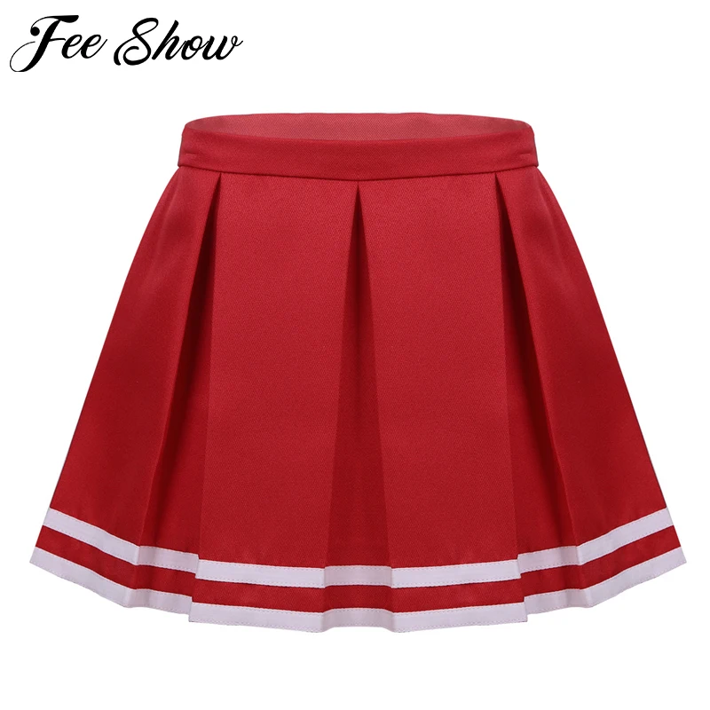 

Girls Skirts for Teenagers School Uniform Tutu Skirts Pleated Side Zipper Closure Cheerlearding Skirt Fashion Children Clothing