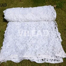 VILEAD 6 м x 6 м(19,5 x 19,5фт) Белоснежка цифровая камуфляжная сеть военный армейский Камуфляжный сетчатый солнцезащитный крем для охоты кемпинга палатки