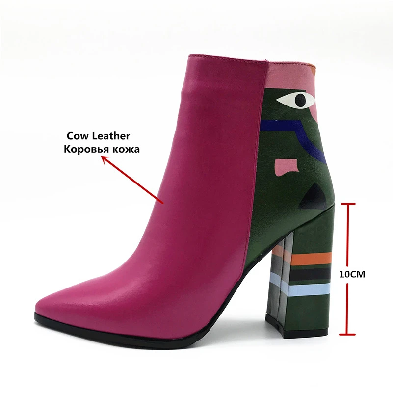 FEDONAS-2019-Fashion-Brand-Women-Ankle-Boots-Print-High-Heels-Martin-Shoes-Woman-Party-Dancing-Pumps