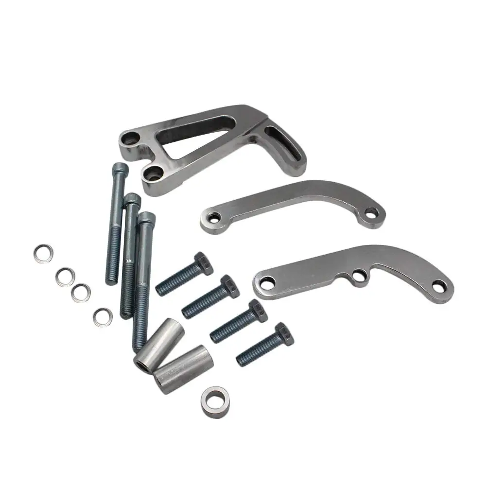 Для Lwp Chevy Sbc маленький блок 262 400 полированный алюминиевый кронштейн