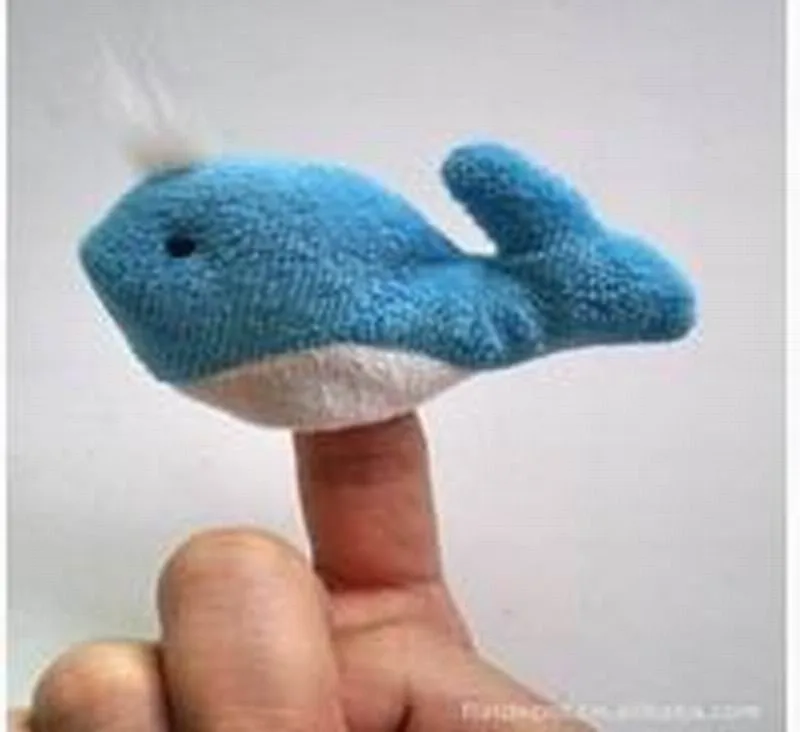 16 Plush 10kinds Ocean Animals Finger Puppets
