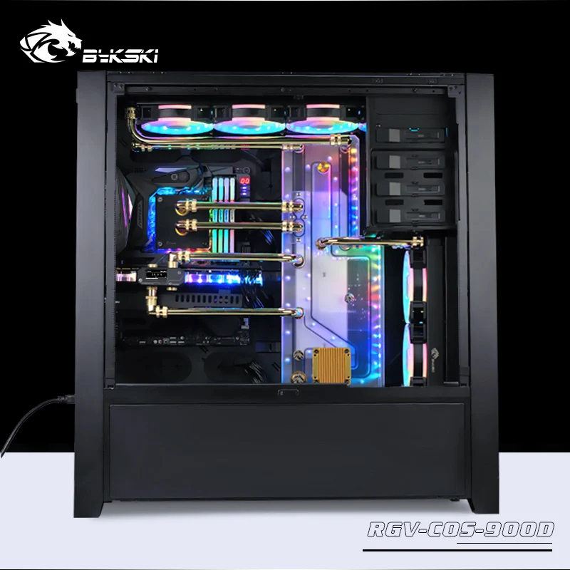 BYKSKI акриловая доска водный канал решение использовать для CORSAIR 570X чехол компьютера для процессора и GPU Блок/3PIN RGB/Combo DDC насос