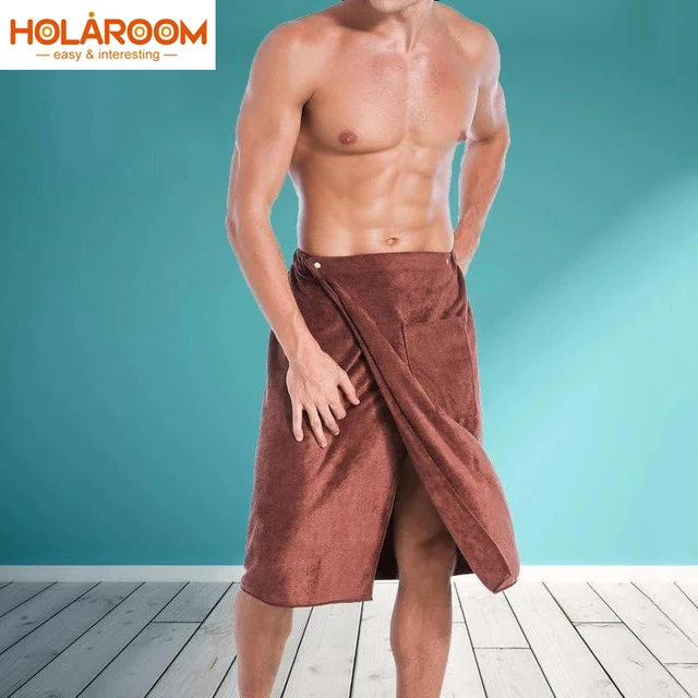 Uomo morbido Telo Da Bagno Da Indossare Con Pocket Magia Mircofiber Morbido Nuot Uomo morbido Telo Da Bagno Da Indossare Con Pocket Magia Mircofiber Morbido Nuot
