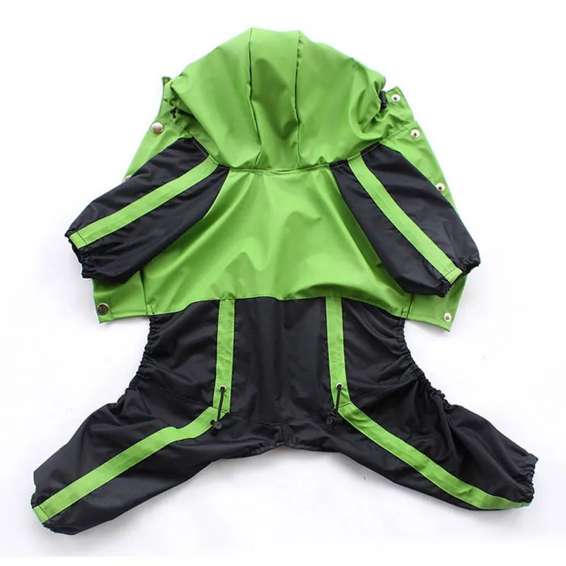 Spring Summer Dog Raincoat Waterproof Clothes Outdoor Rain Coat Jacket Coat 4 Legs Safe Snow Raincoats For Medium Large Dogs