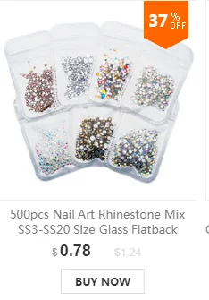 1440 шт Стразы для дизайна ногтей стеклянные многоразмерные стразы для дизайна ногтей украшения для ногтей кристалл страз амулеты MJZ2098