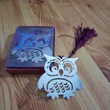 100 шт./лот книга с совой маркеры птицы с кисточками металлические закладки Канцтовары для детей подарок