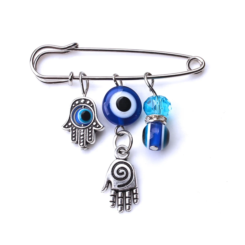 Lucky Evil Eye, брошь в форме u-образного животного Хамаса, подвеска на руку, брошь и булавка для мужчин и женщин, модное ювелирное изделие, пряжки, клипсы, 6 стилей