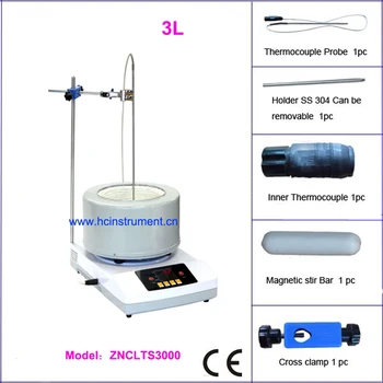 

Free shipping, 3000mlDigital Display stirring electro mantle