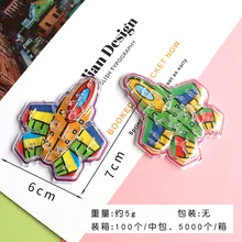 Мини 3D лабиринт головоломка рука игра Футляр коробка весело мозг игры детей вызов лабиринт прокатки мяч Обучающие игрушки, пазлы