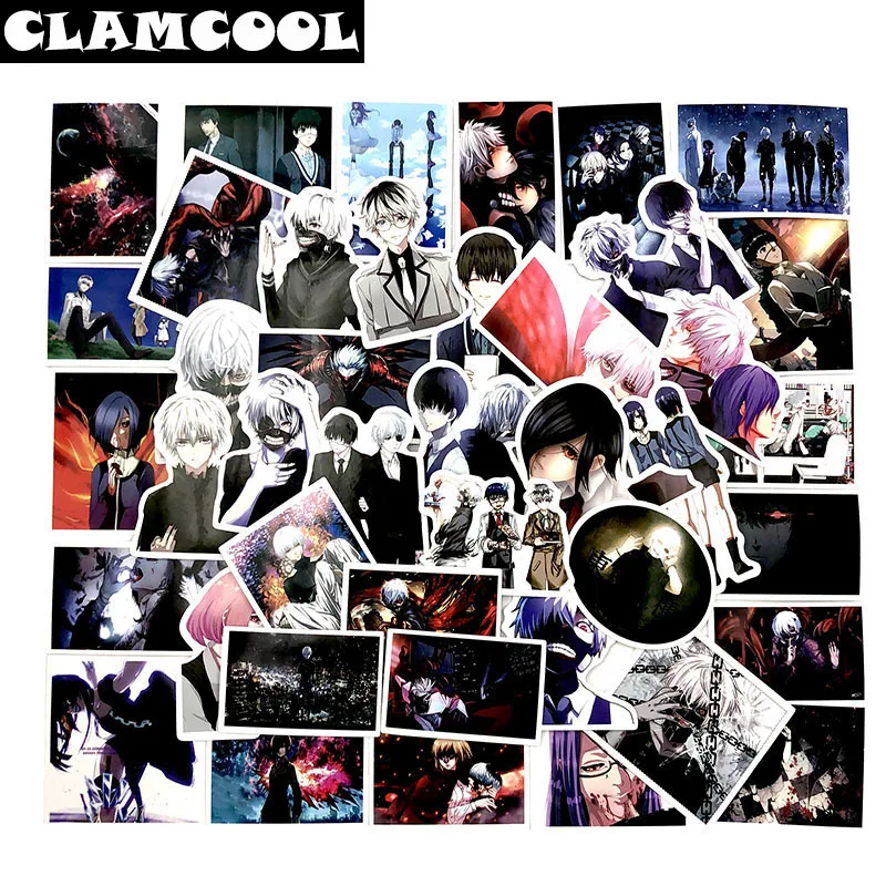 

50Pcs/Lot Japan Anime Tokyo Ghoul For Luggage Laptop Skateboard Car Bicycle Backpack Decal Pegatinas Toy Stickers