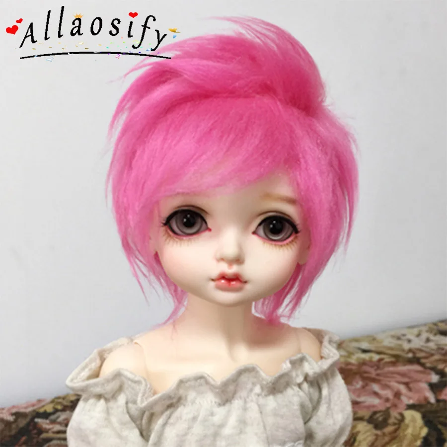 Allaosify bjd hair 1PCS BJD Wig Boy Short Wigs For Dolls BJD 1/4 1/3 1/