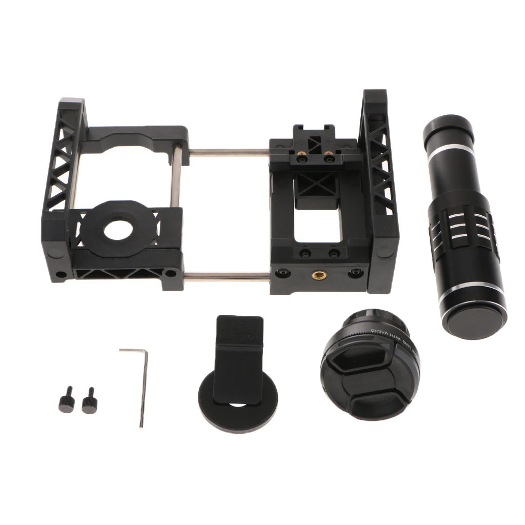 

HD Wide Angle 18X Zoom Phone Camera External Telescope Len+Rabbit Cage Clamp