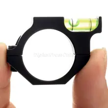 Металлический Тактический 25,4 мм пузырьковый уровень спирта для " трубчатое кольцо подходит для винтовки прицелов страйкбол крепления для охоты пистолет аксессуары черный