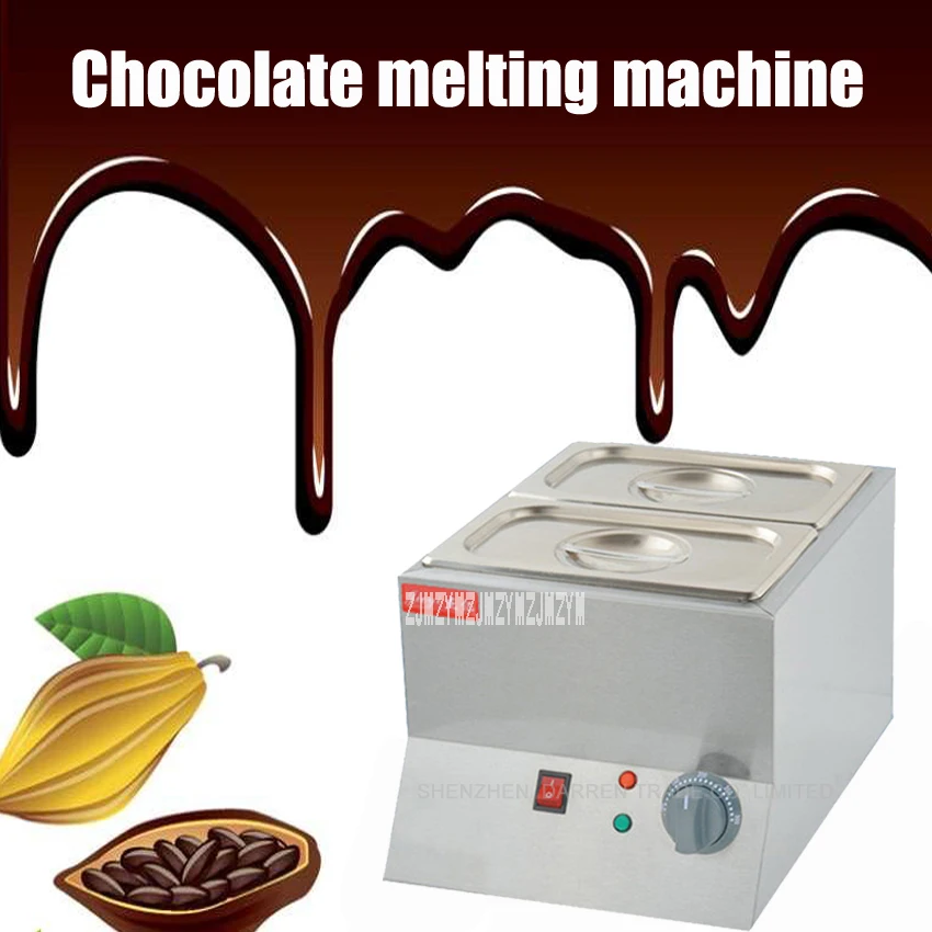 

1PC Double Electric Chocolate Fountain Fondue Chocolate Melt Pot melter Machine chocolate melting machine 220V 250w