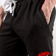 Для мужчин s шорты для женщин до середины икры хлопок тренажерные залы повседневное джоггеры фитнес бодибилдинг тренировки