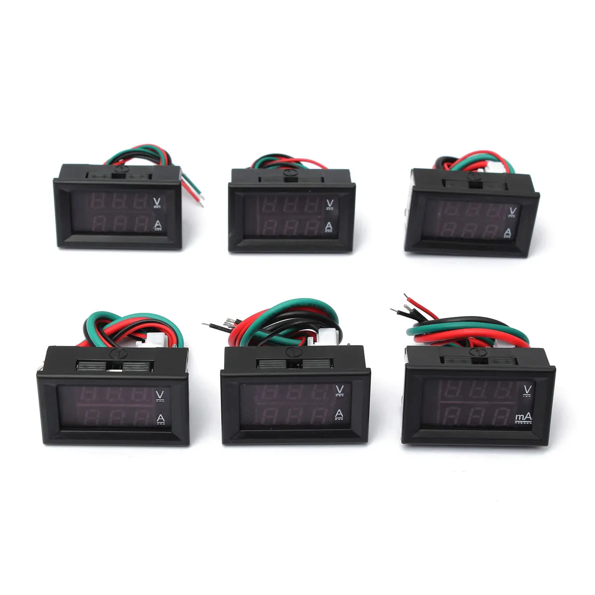 

1-100A 0.28 Inch Dual Display Red Blue LED Panel Voltmeter 4.5-30V Digital Volt Meter Ammeter