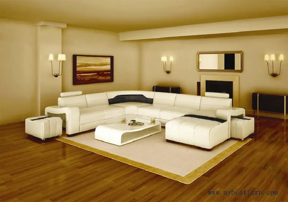 free shipping modern design best living room furniture white leather sofa set with ottoman sofa s8714 - Best Living Room free shipping modern design best living room furniture white leather sofa set with ottoman sofa s8714 - Best Living Room