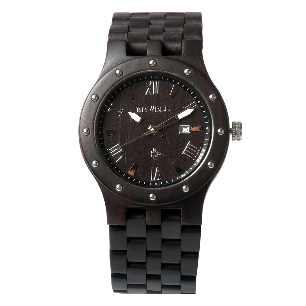 BEWELL WOODEN WATCH