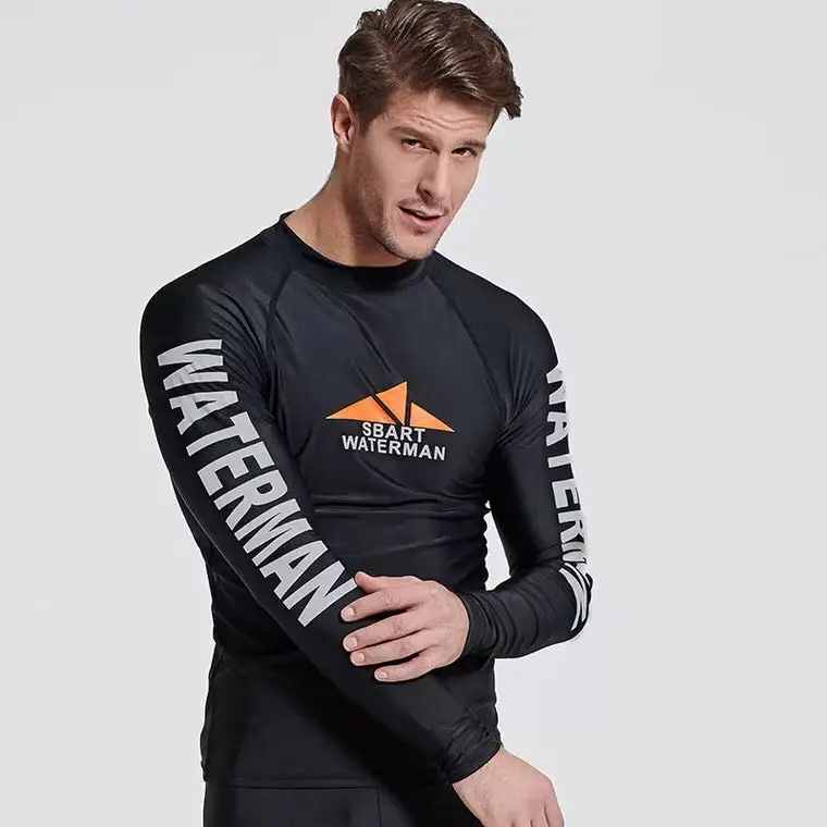 SBART 2018 купальники с длинным рукавом rashguard одежда для серфинга костюмы дайвинга