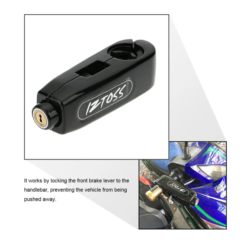 Handlebar Grip Brake Lever Throttle Security Lock For Motorcycle