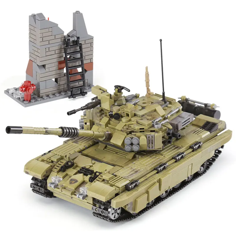 

XINGBAO 06015 Genuine 1386Pcs Military Series The Scorpio Tiger Tank Set Building Blocks Bricks Toys Educational Christmas Gifts