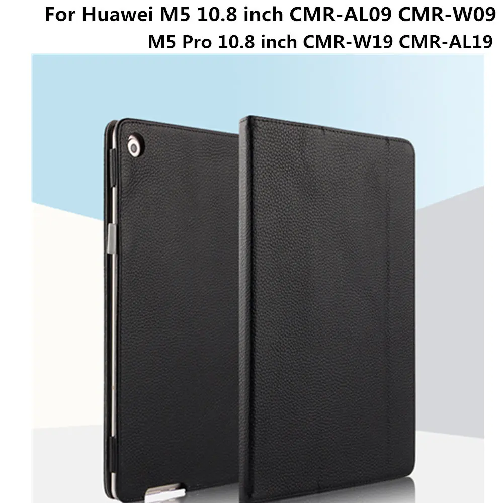 

Business Case Cowhide For Huawei MediaPad M5 10.8 inch CMR-AL09 M5 Pro 10.8 inch CMR-W19 Tablet Genuine Leather Protective Cover