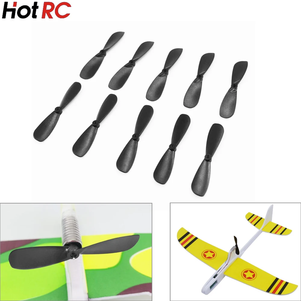 

10pcs/lot 46mm Propellers for 614 / 715 Motor for Hand Throwing Capacitance Aircraft toys