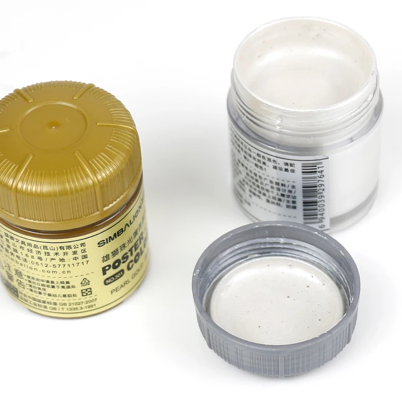 Painting advertising gouache gold pigment silver pigment 30ml
