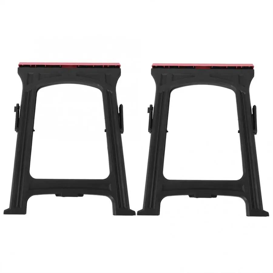1 пара пластиковые складные Sawhorses плотник деревообрабатывающая пила лошадь