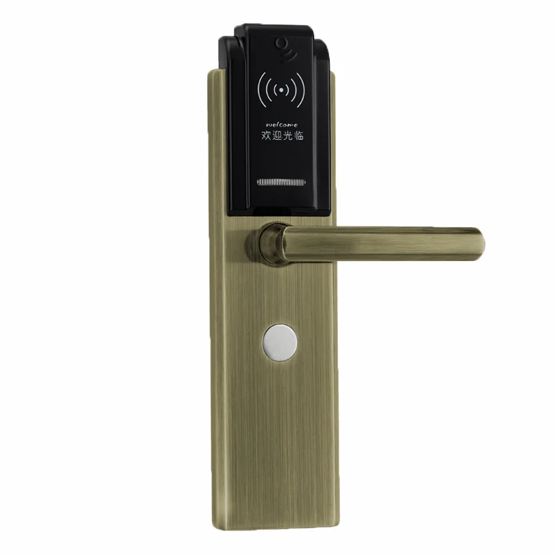 

L&S Electronic Card Lock US Mortise Door Lock for Home Hotel Zinc Alloy Brushed Bronze SL16-047BZ-2