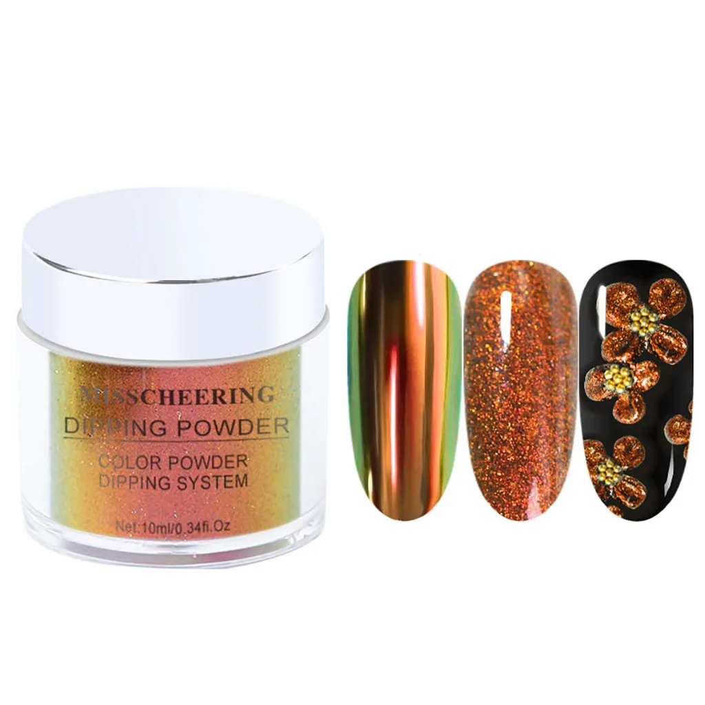 Shimmer Polish Nail Art Polymer Acrylic Powder Shiny Dipping Powder Nail Dust Nail Mirror Glitter Powder Metallic Color Nail Art