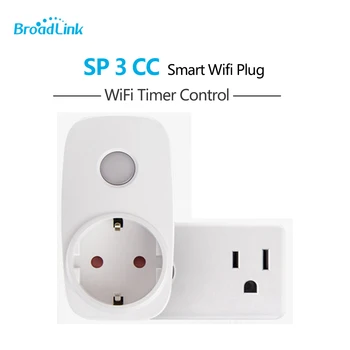 

EU US Broadlink SP3 Contros Wifi Light Power Socket Outlet Smart Home Plug CC Wi-Fi 16A Remote Control Timer via IOS Android