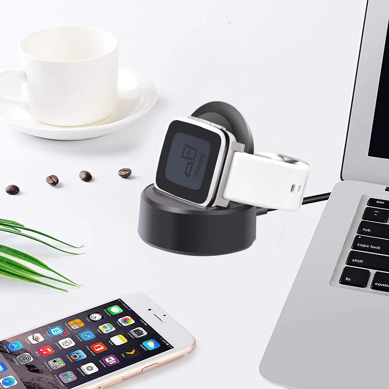 Зарядная подставка для док станции держатель зарядки кабель Pebble Time steel TU