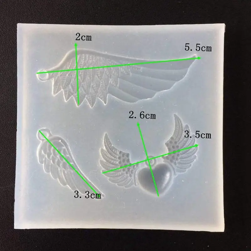 DIY ручное производство ювелирных изделий полимерный литой формы силиконовая форма для изготовления Подвески Крыло ангела инструменты