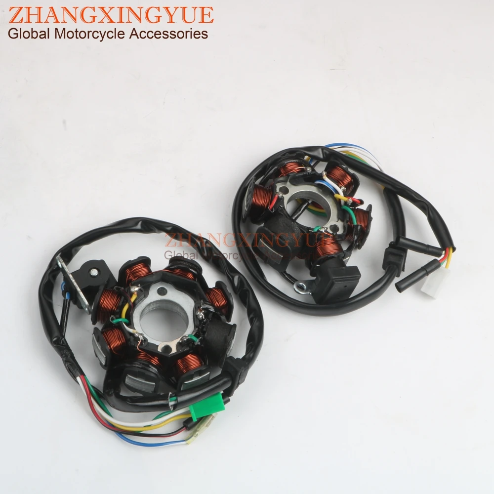 Скутер статор 6 8 полюс катушки для LONGJIA LJ125T GY6 125/150 152QMI 157QMJ 4 тактный|Охлаждение